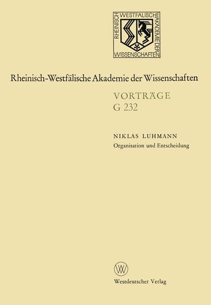 Produktbild: Organisation und Entscheidung