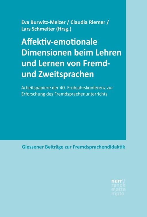 Produktbild: Affektiv-emotionale Dimensionen beim Lehren und Lernen von Fremd- und Zweitsprachen