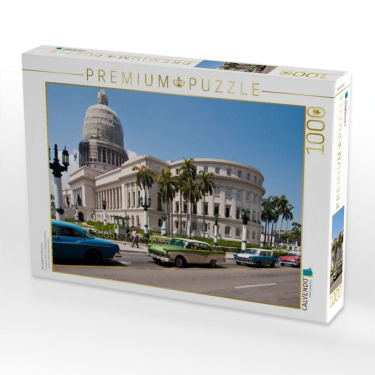 Produktbild: CALVENDO Puzzle Das Kapitol in Havanna | 1000 Teile Lege-Gr&ouml;&szlig;e 64x48cm Foto-Puzzle f&uuml;r gl&uuml;ckliche Stunden