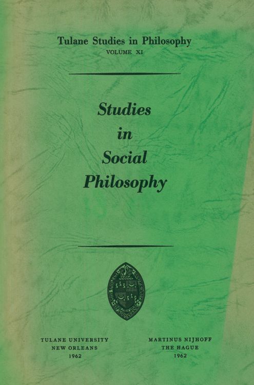 Produktbild: Studies in Social Philosophy