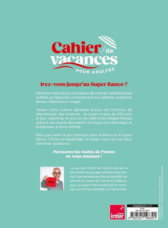 Produktbild: Cahier de vacances le jeu des