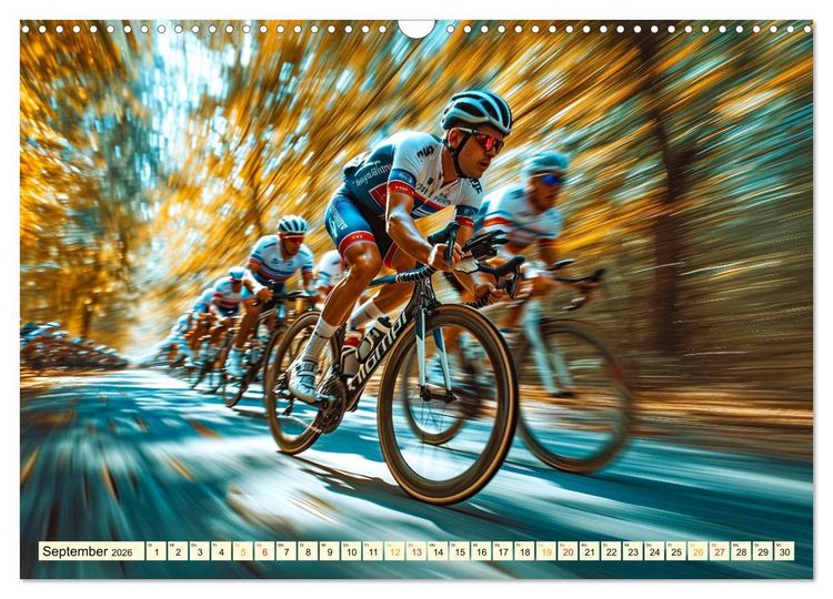 Produktbild: Radrennen - tolle Momente (Wandkalender 2026 DIN A3 quer), CALVENDO Monatskalender