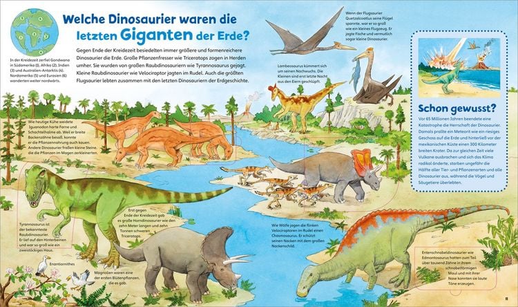 Produktbild: Dinosaurier und Tiere der Urzeit / Was ist was junior Band 30