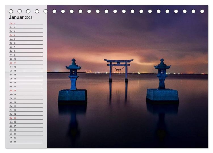 Produktbild: Japan. Im Land der aufgehenden Sonne (Tischkalender 2026 DIN A5 quer), CALVENDO Monatskalender