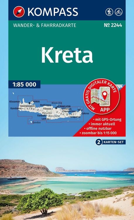 Produktbild: KOMPASS Wanderkarte 2244 Kreta