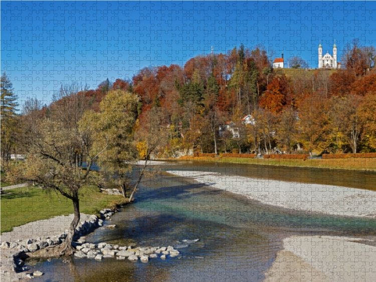 Produktbild: CALVENDO Puzzle Kalvarienberg Bad T&ouml;lz | 1000 Teile Lege-Gr&ouml;&szlig;e 64x48cm Foto-Puzzle f&uuml;r gl&uuml;ckliche Stunden