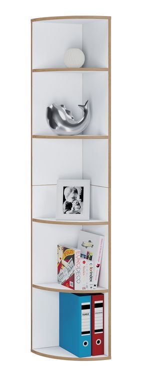 Produktbild: Elegantes Holzregal Eckregal Regal Salia 5fach