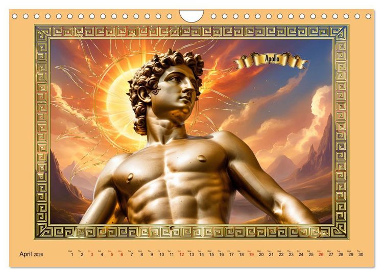 Produktbild: Roman Gods - under the spell of mythology (Wall Calendar 2026 DIN A4 landscape), CALVENDO 12 Month Wall Calendar