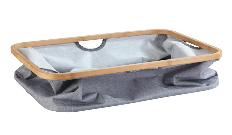 Produktbild: W&auml;schekorb Mod. Bahari aus Bambus, W&auml;schekorb, faltbar, 50 l