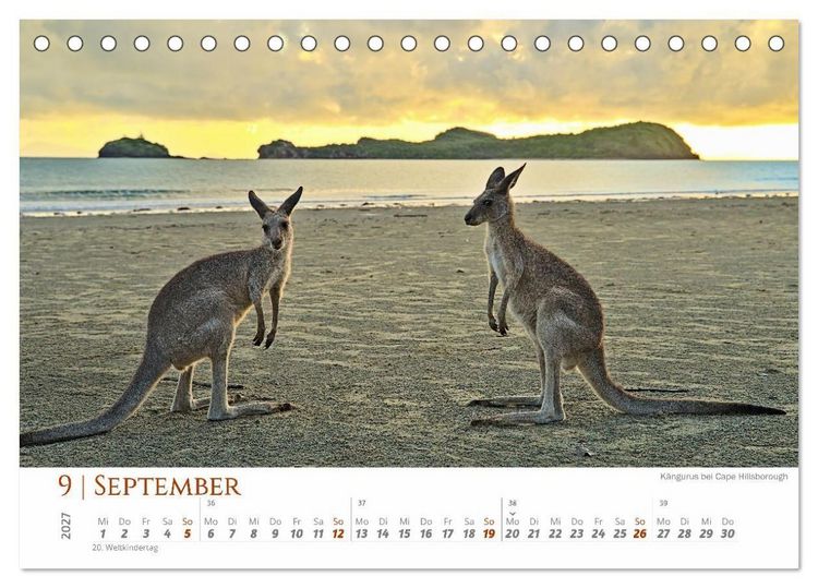 Produktbild: Australien - Cairns-Brisbane (Tischkalender 2027 DIN A5 quer), CALVENDO Monatskalender