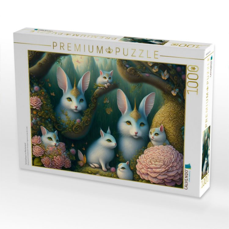 Produktbild: CALVENDO Puzzle Fantasiehasen im M&auml;rchenland | 1000 Teile Lege-Gr&ouml;&szlig;e 64x48cm Foto-Puzzle f&uuml;r gl&uuml;ckliche Stunden