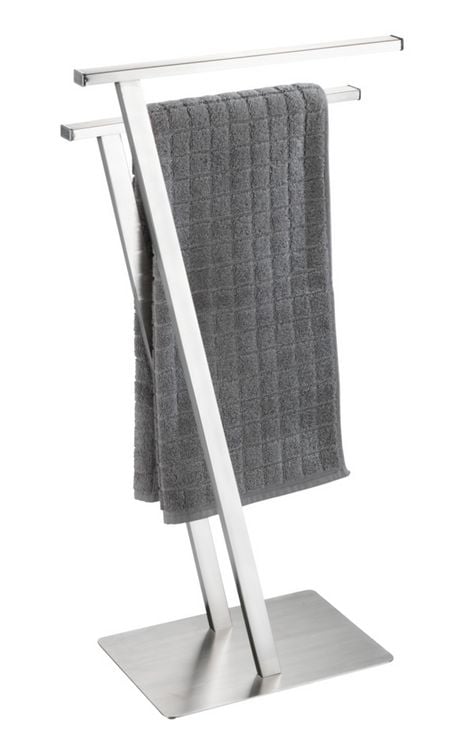 Produktbild: Handtuchst&auml;nder Mod. Lirio Edelstahl matt, mit 2 Handtuchstangen