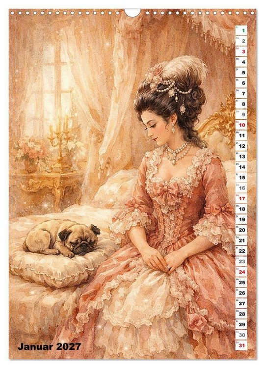 Produktbild: Glanz des Rokoko (Wandkalender 2027 DIN A3 hoch), CALVENDO Monatskalender