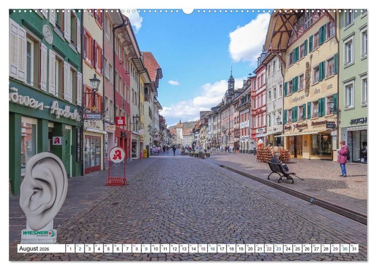 Produktbild: Waldshut - schmuckes Hochrhein St&auml;dtle (hochwertiger Premium Wandkalender 2026 DIN A2 quer), Kunstdruck in Hochglanz