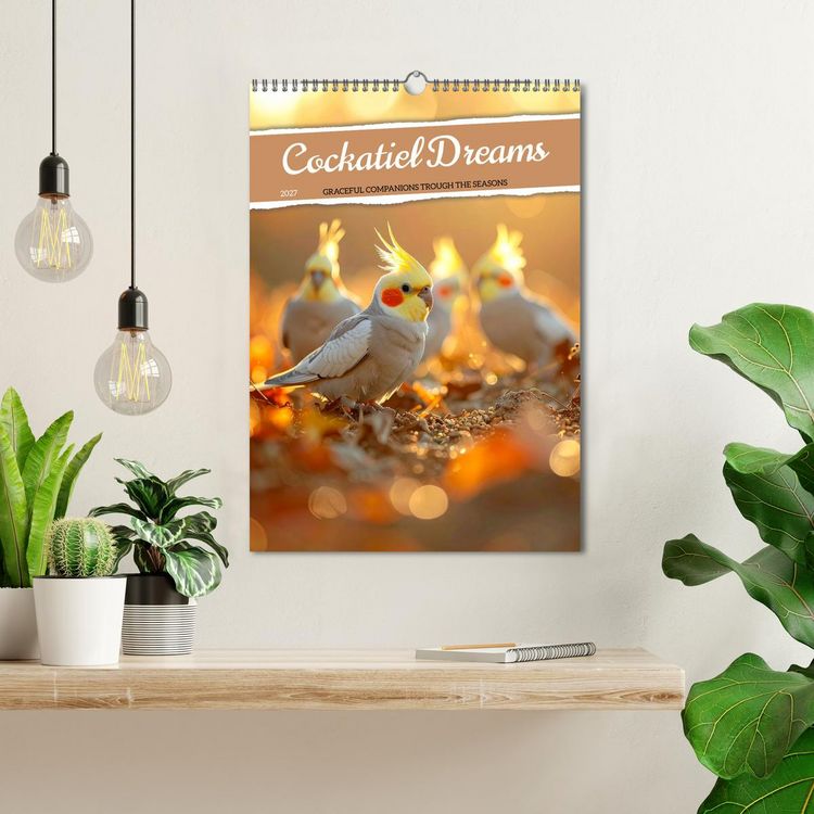 Produktbild: Cockatiel Dreams (Wall Calendar 2027 DIN A3 portrait), CALVENDO 12 Month Wall Calendar