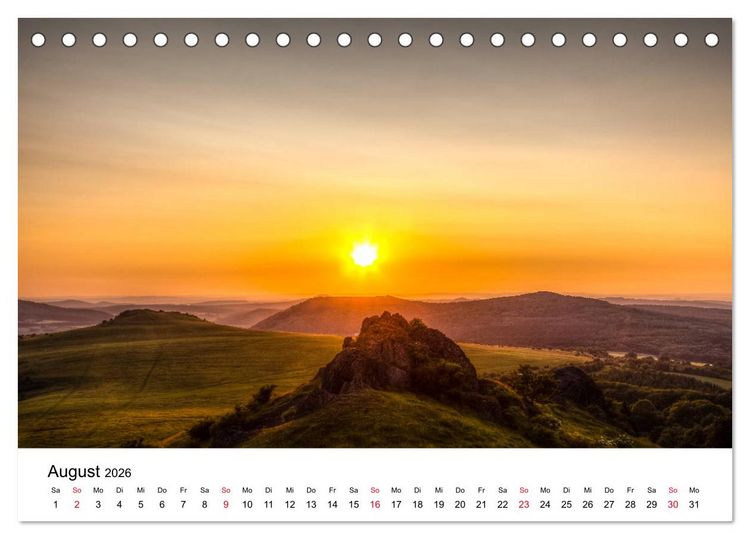 Produktbild: Wundersch&ouml;nes Nordhessen - Magische Momente (Tischkalender 2026 DIN A5 quer), CALVENDO Monatskalender