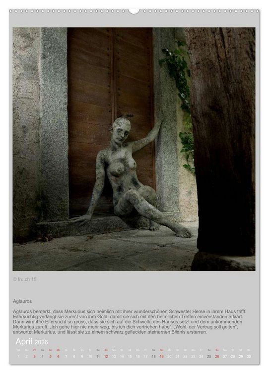Produktbild: Verwandelte Frauen - Bodypainting-Metamorphosen nach Ovid (hochwertiger Premium Wandkalender 2026 DIN A2 hoch), Kunstdruck in Hochglanz