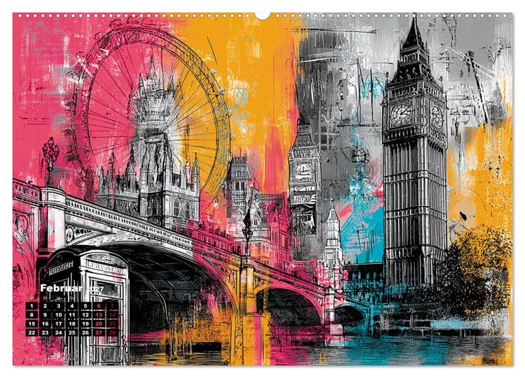 Produktbild: Popart Visionen (Wandkalender 2027 DIN A2 quer), CALVENDO Monatskalender