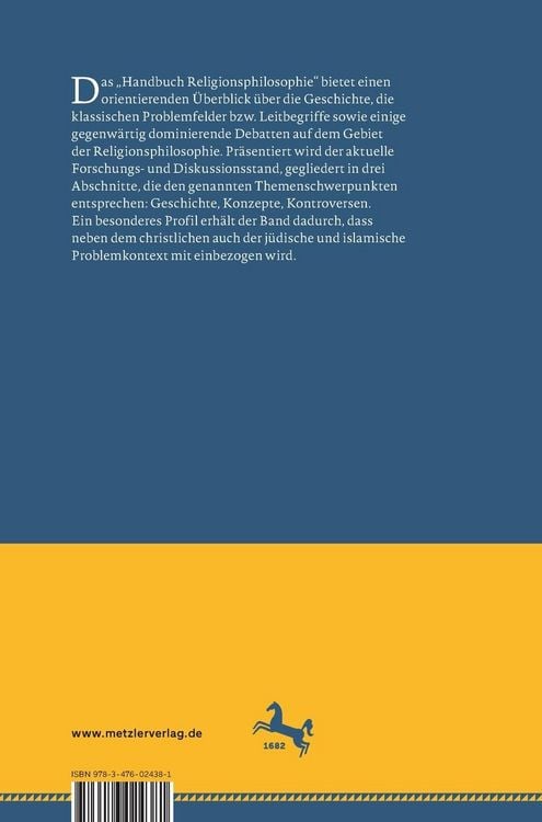 Produktbild: Handbuch Religionsphilosophie