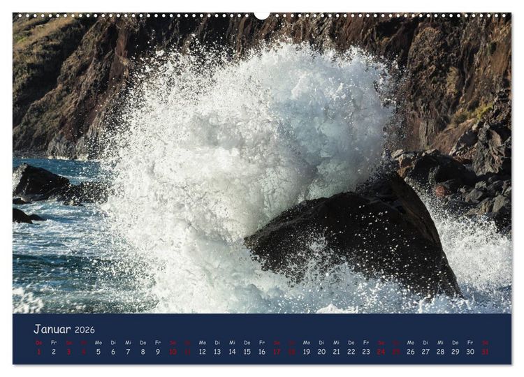Produktbild: Naturwunder Madeira (hochwertiger Premium Wandkalender 2026 DIN A2 quer), Kunstdruck in Hochglanz