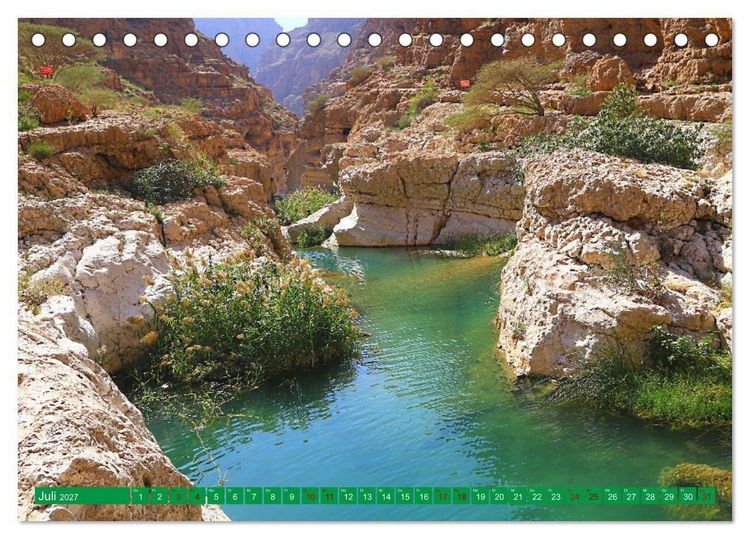 Produktbild: Unterwegs im Weihrauchland Oman (Tischkalender 2027 DIN A5 quer), CALVENDO Monatskalender