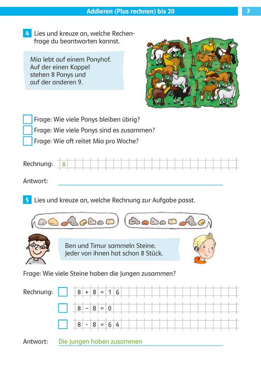 Produktbild: Die Mathe-Helden Rechengeschichten und Textaufgaben 2. Klasse