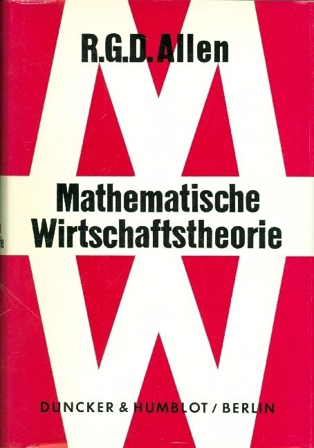 Produktbild: Mathematische Wirtschaftstheorie.