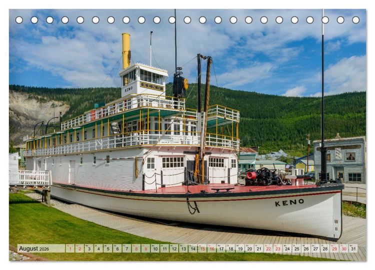 Produktbild: Willkommen in Dawson City - Die legend&auml;re Goldgr&auml;berstadt am Yukon (Tischkalender 2026 DIN A5 quer), CALVENDO Monatskalender