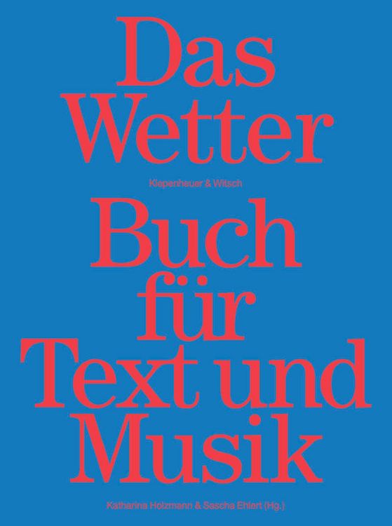 Produktbild: Das Wetter Buch f&uuml;r Text und Musik