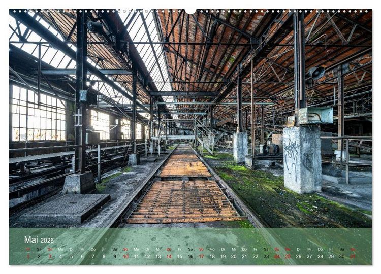 Produktbild: Betrieb eingestellt - Industrieruinen in Europa (Wandkalender 2026 DIN A2 quer), CALVENDO Monatskalender