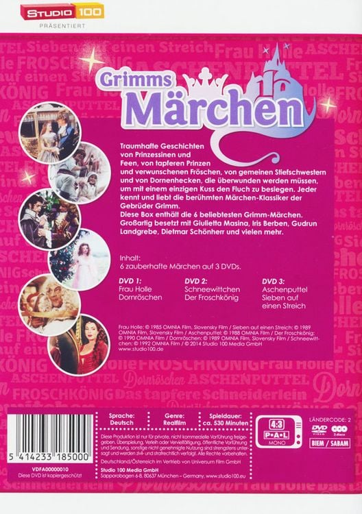 Produktbild: Grimms M&auml;rchen Box [3 DVDs]