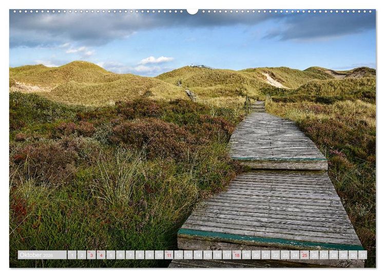 Produktbild: Amrum, die Perle in der Nordsee (hochwertiger Premium Wandkalender 2026 DIN A2 quer), Kunstdruck in Hochglanz