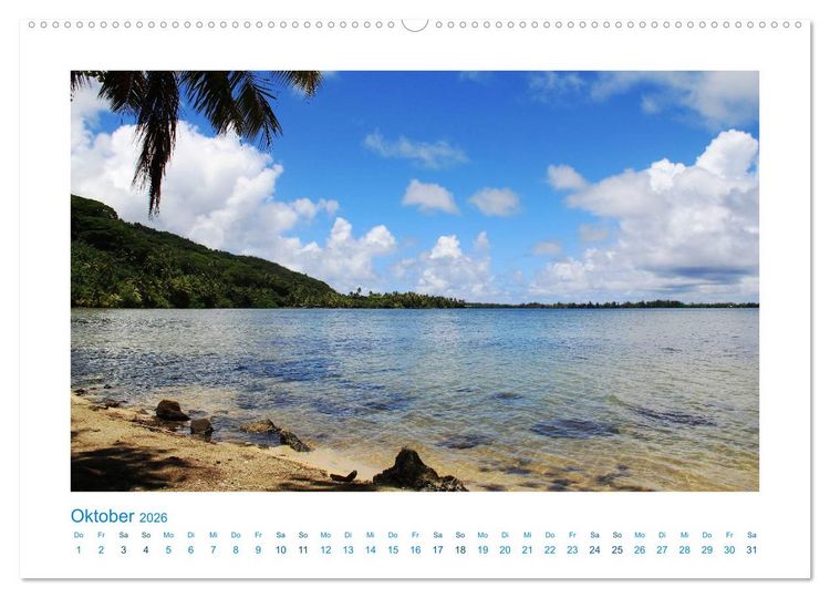 Produktbild: Franz&ouml;sisch-Polynesien Trauminseln im S&uuml;dpazifik (Wandkalender 2026 DIN A2 quer), CALVENDO Monatskalender