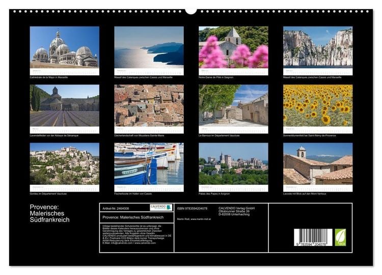 Produktbild: Provence: Malerisches S&uuml;dfrankreich (hochwertiger Premium Wandkalender 2027 DIN A2 quer), Kunstdruck in Hochglanz