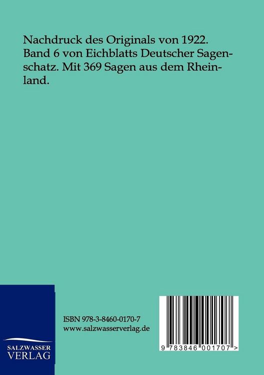 Produktbild: Sagen des Rheinlandes