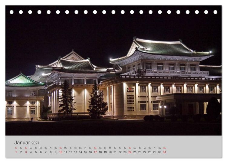 Produktbild: Impressionen aus Nordkorea (Tischkalender 2027 DIN A5 quer), CALVENDO Monatskalender