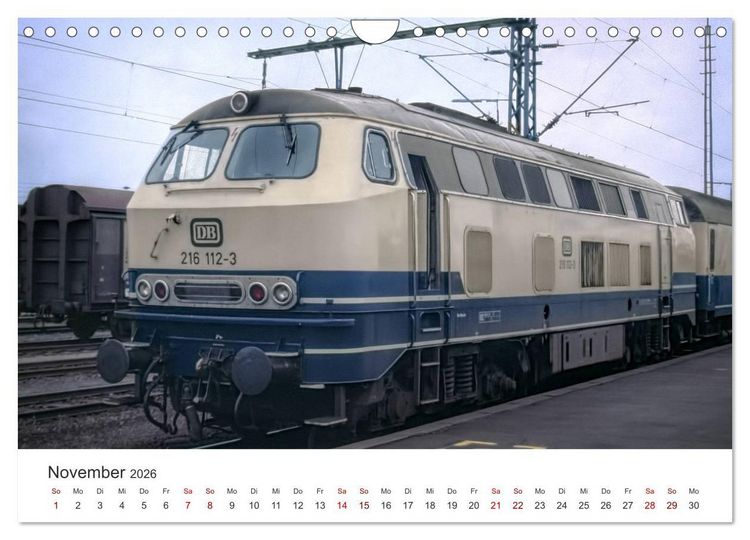 Produktbild: Deutsche Diesellokomotiven (Wandkalender 2026 DIN A4 quer), CALVENDO Monatskalender