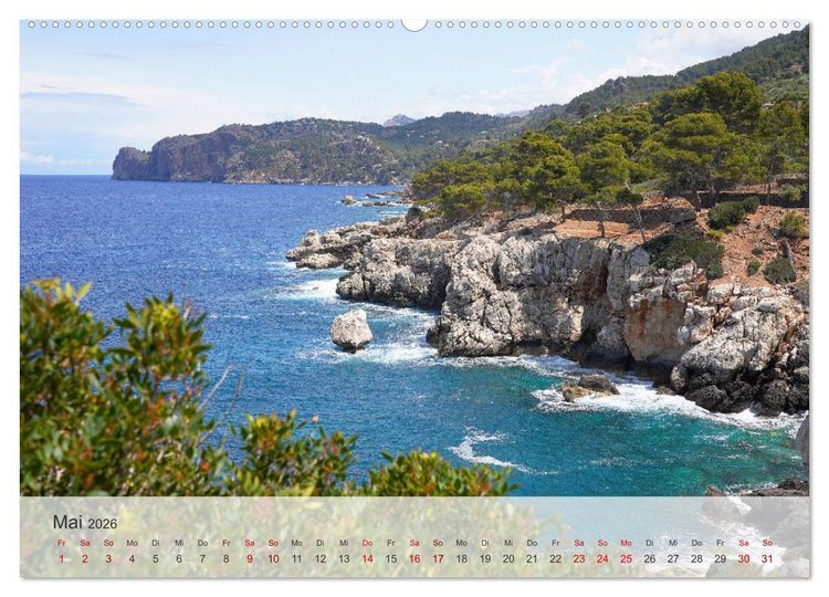 Produktbild: Cala Deia - Mallorcas Traumbucht (Wandkalender 2026 DIN A2 quer), CALVENDO Monatskalender