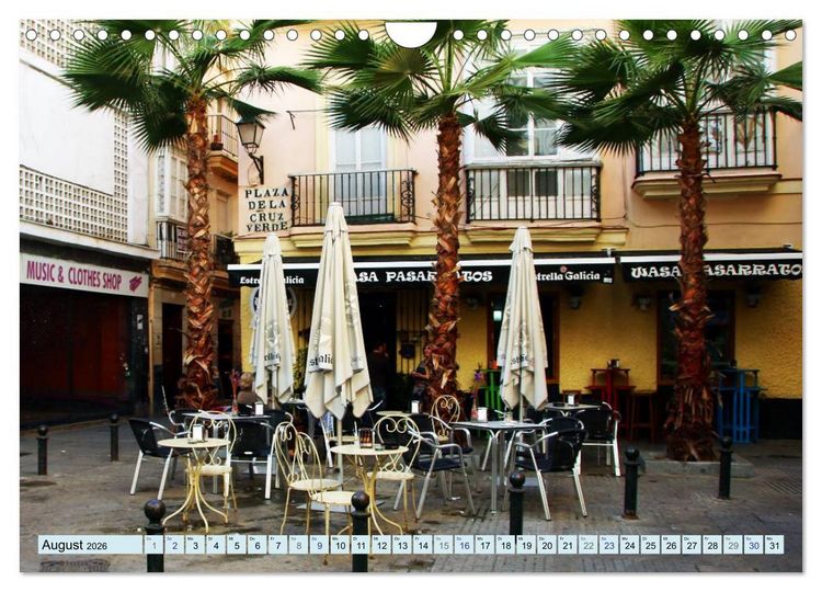 Produktbild: C&aacute;diz - Europas &auml;lteste Stadt (Wandkalender 2026 DIN A4 quer), CALVENDO Monatskalender