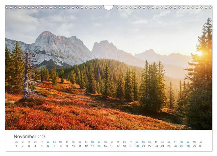 Produktbild: Alpen im Licht (Wandkalender 2027 DIN A3 quer), CALVENDO Monatskalender
