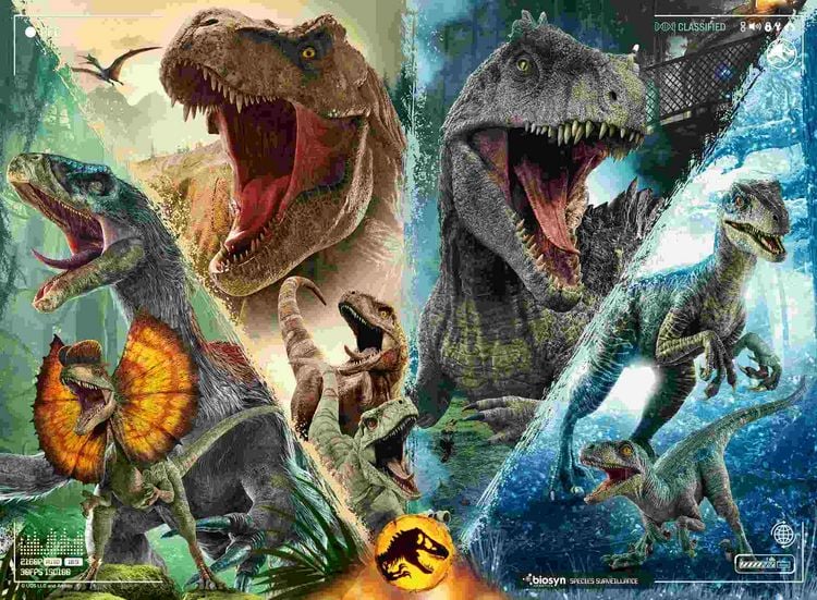 Produktbild: Kinderpuzzle 100 XXL Teile - Jurassic Park - Dinosaurierarten