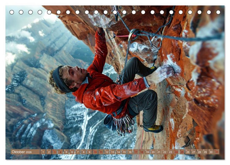Produktbild: Vertikale Freiheit (Tischkalender 2026 DIN A5 quer), CALVENDO Monatskalender