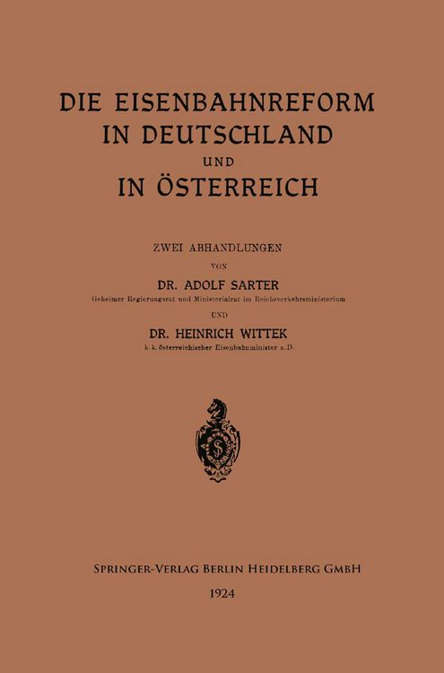 Produktbild: Die Eisenbahnreform in Deutschland und in &Ouml;sterreich