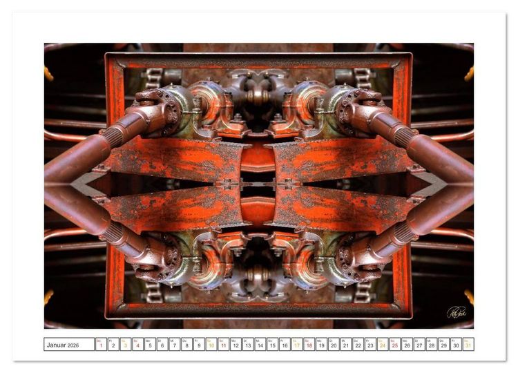 Produktbild: Faszination Spiegelung - Industrie und Technik (Wandkalender 2026 DIN A4 quer), CALVENDO Monatskalender