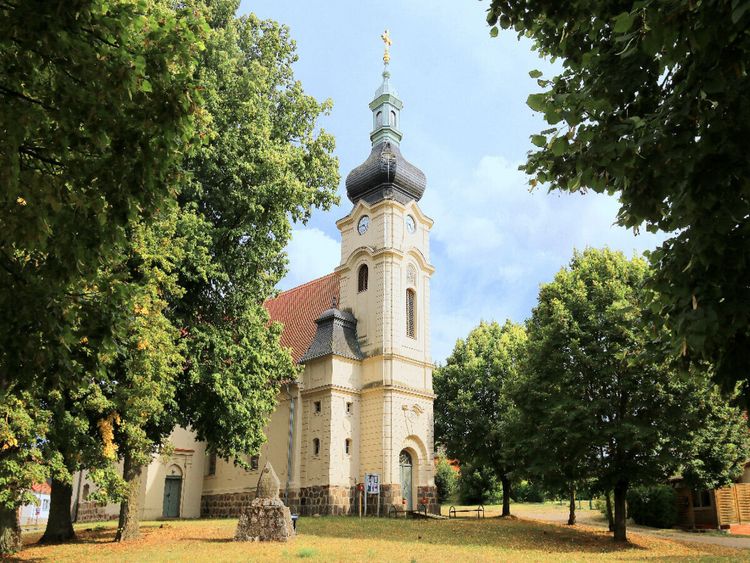 Produktbild: CALVENDO Puzzle Dorfkirche Meseberg, Brandenburg | 1000 Teile Lege-Gr&ouml;&szlig;e 64x48cm Foto-Puzzle f&uuml;r gl&uuml;ckliche Stunden
