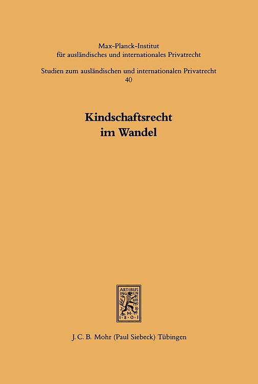Produktbild: Kindschaftsrecht im Wandel