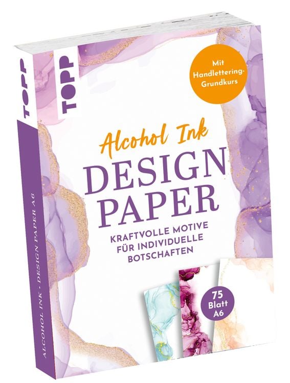 Produktbild: Design Paper DIN A6 Alcohol Ink