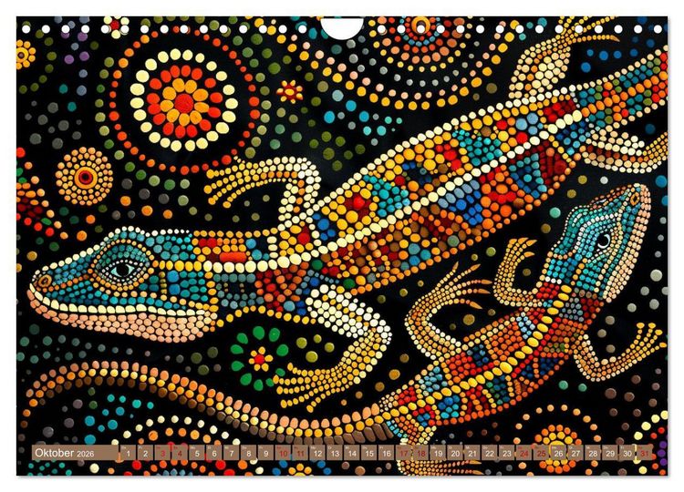 Produktbild: Aborigines - Farben des Outback (Wandkalender 2026 DIN A4 quer), CALVENDO Monatskalender