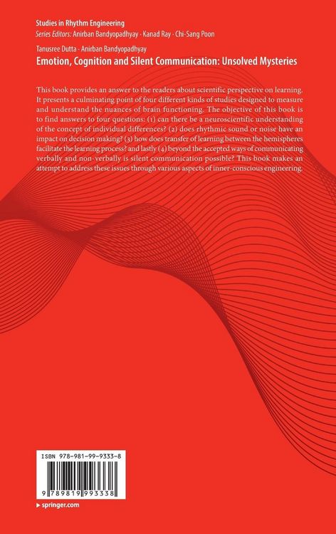 Produktbild: Emotion, Cognition and Silent Communication: Unsolved Mysteries