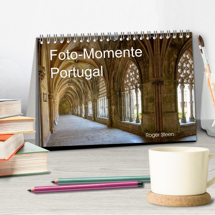 Produktbild: Foto-Momente Portugal (Tischkalender 2026 DIN A5 quer), CALVENDO Monatskalender